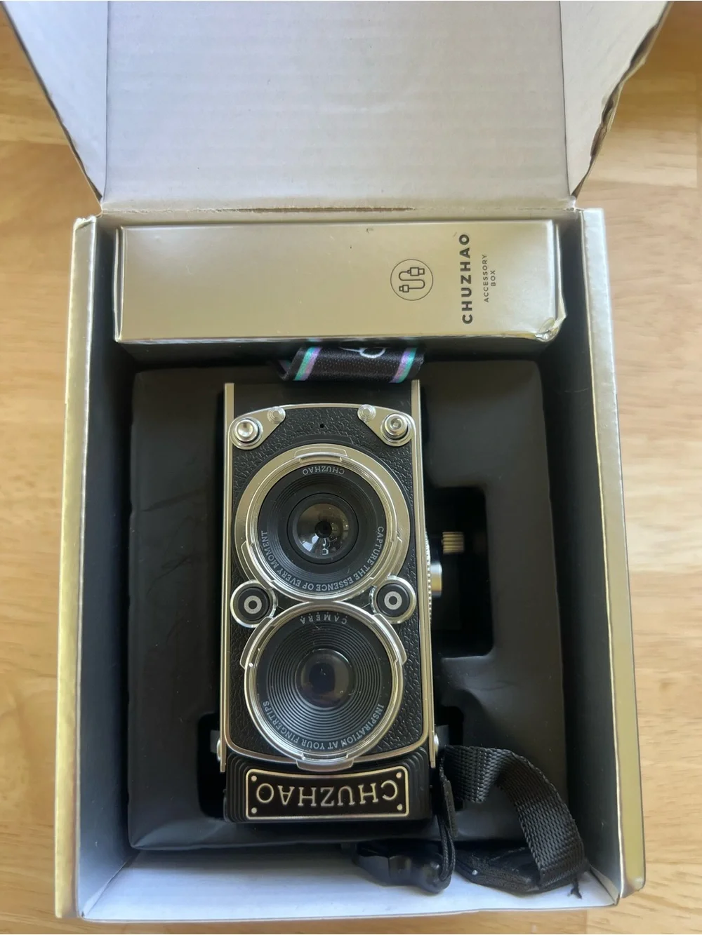 Silver Digital Camera - Retro Design